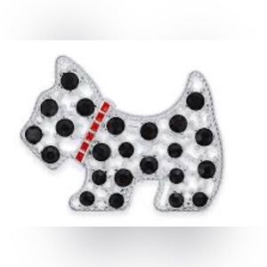 Holiday Lane Scottie dog pin brooch